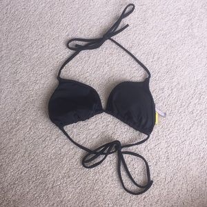 L.A. Hearts Black Halter Bikini Top